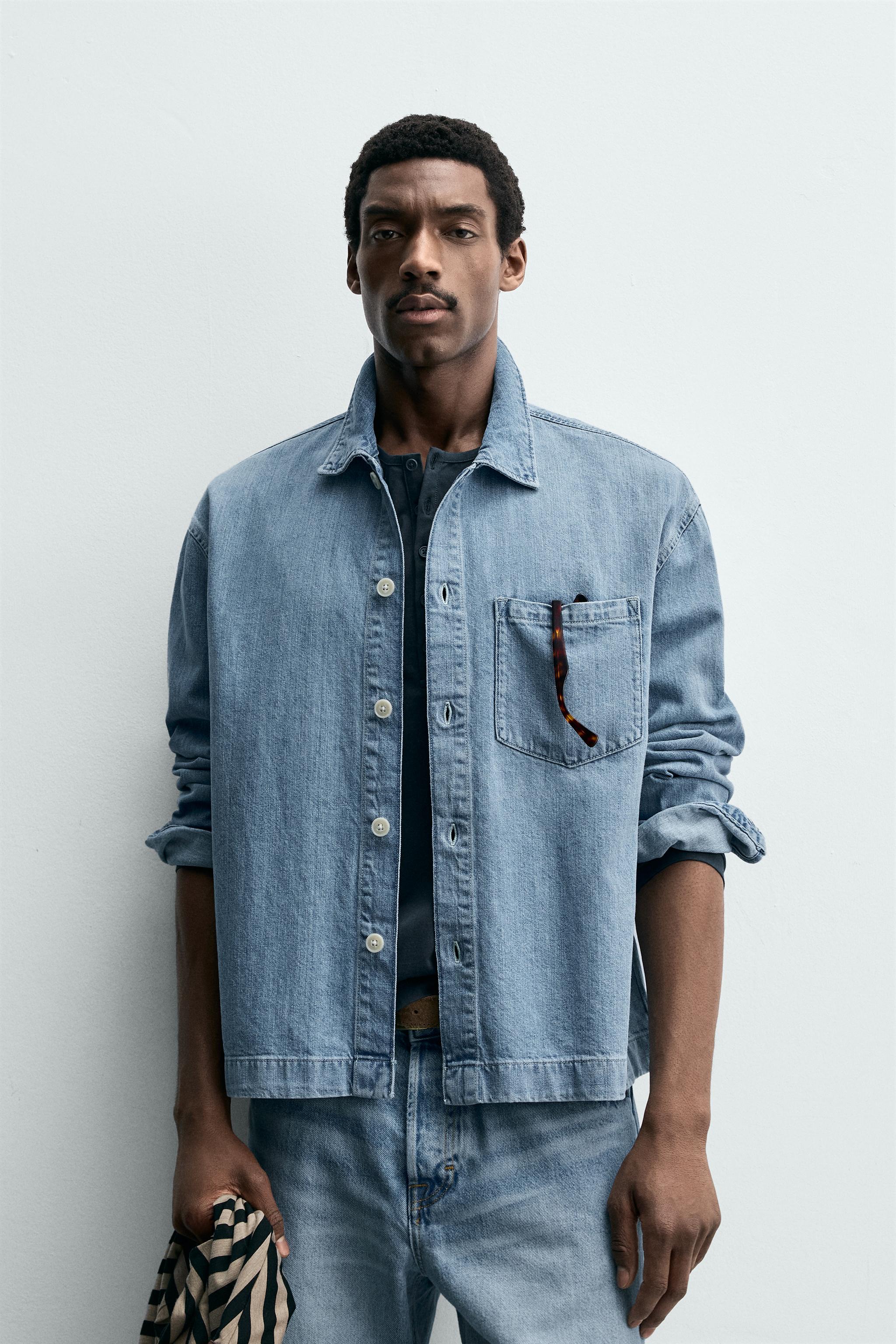 CHEMISE EN JEAN COUPE BOXY